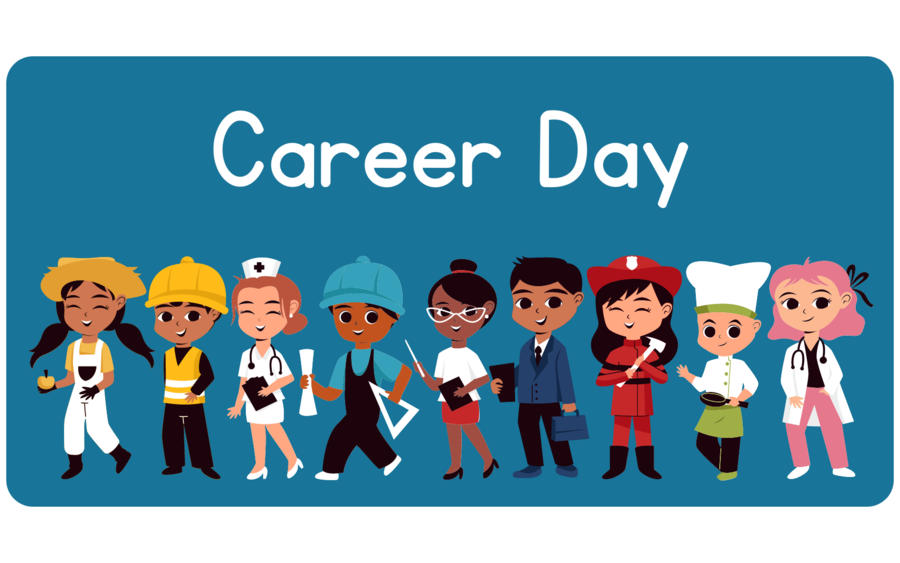 Cartoon Of People In Different Uniforms Representing Career Day Ideas