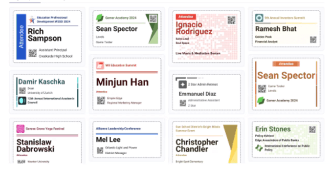 Your Event Planning Just Got Easier: Badges, Call For Papers, And More! 6 Badgeprinting