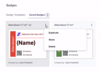 Your Event Planning Just Got Easier: Badges, Call For Papers, And More! 8 Badgesave