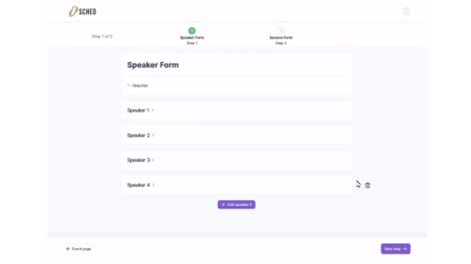 Your Event Planning Just Got Easier: Badges, Call For Papers, And More! 5 Multiplespeakerform